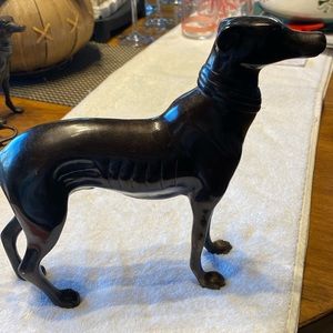 Vintage bronze Italian greyhound/whippet. Some minor scratches.heavy. 2.6 pounds